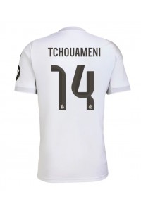 Real Madrid Aurelien Tchouameni #14 Jalkapallovaatteet Kotipaita 2025-26 Lyhythihainen